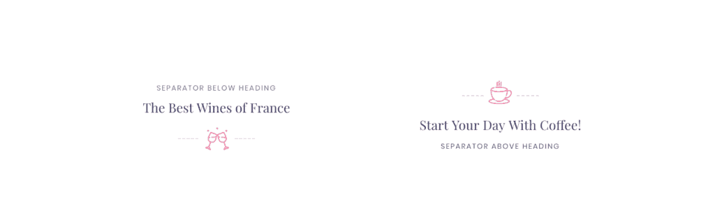 Advanced Heading example
