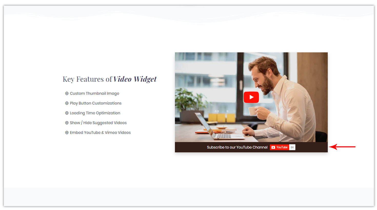 YouTube Subscribe Bar for Videos