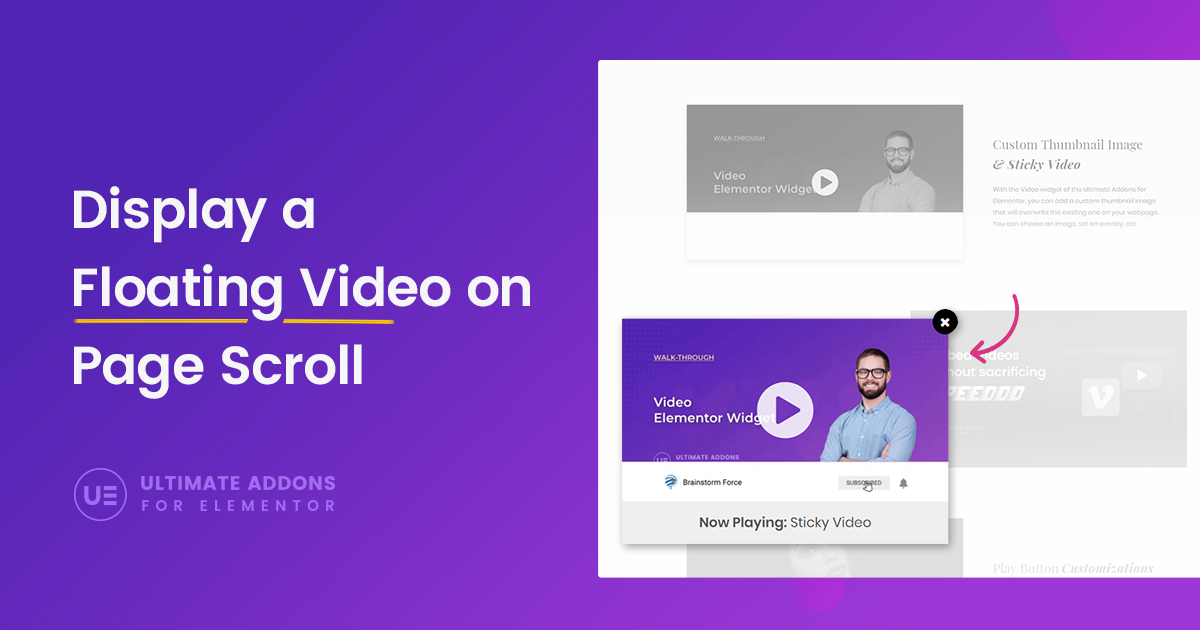 introducing sticky video ultimate elementor