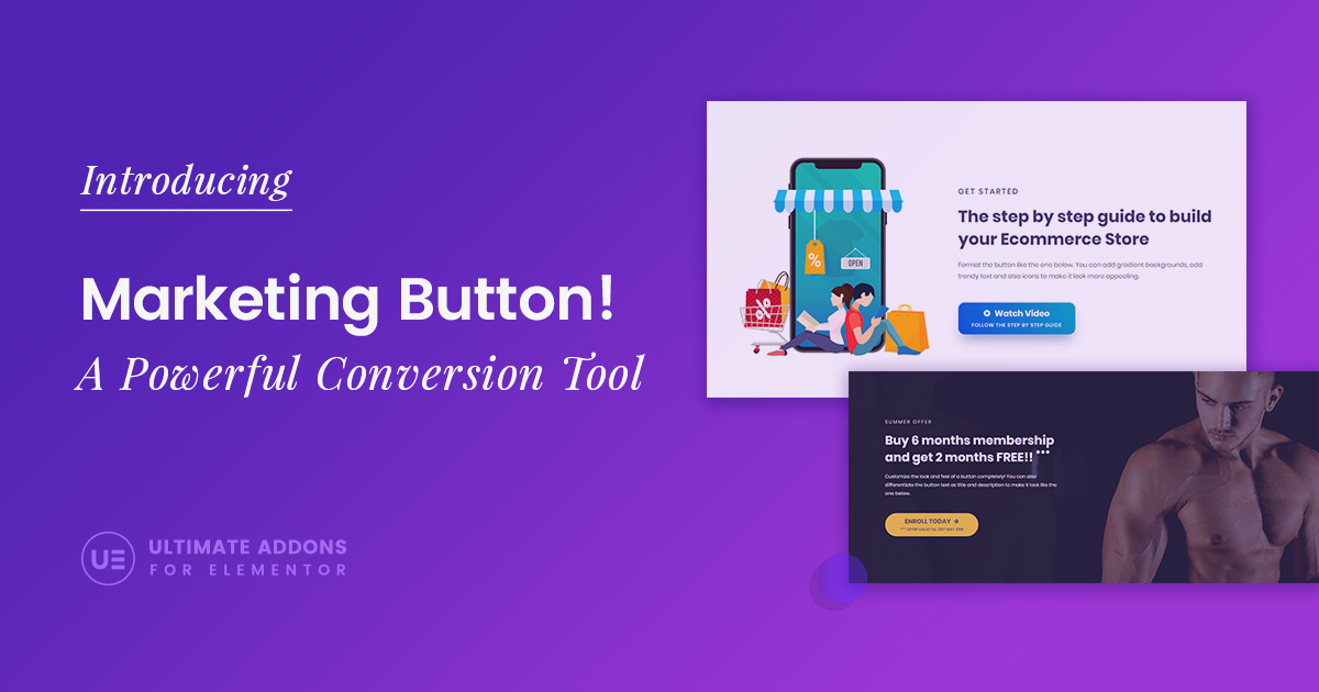 Marketing Button Ultimate Elementor