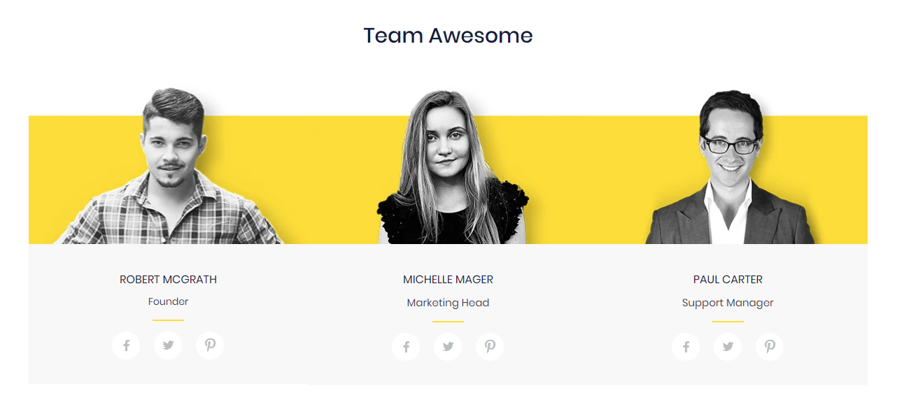 team page