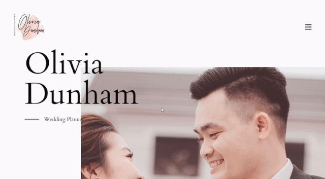 Navigation menu gif
