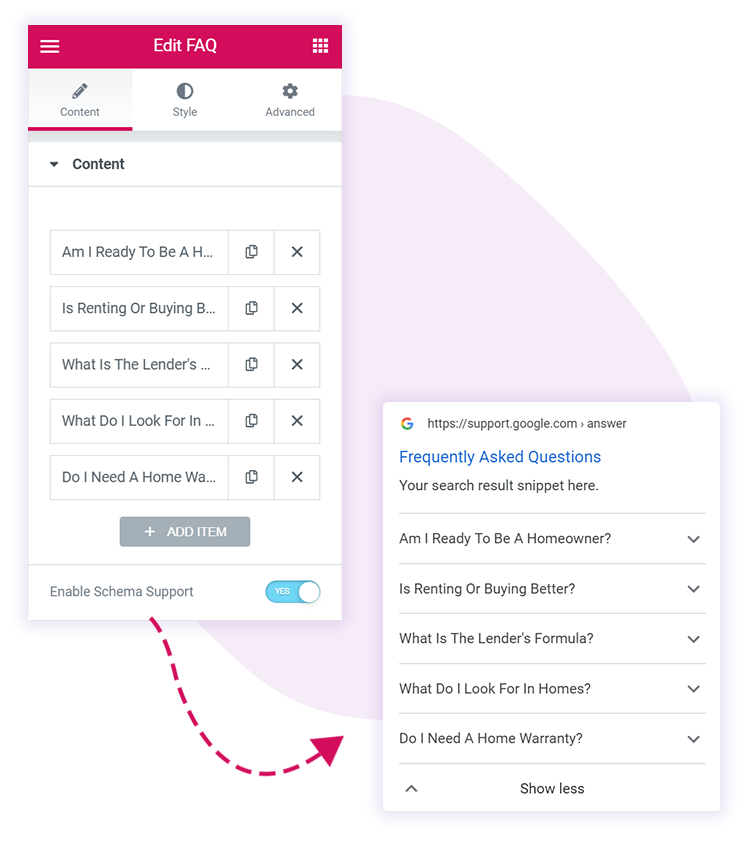 FAQ Schema Support
