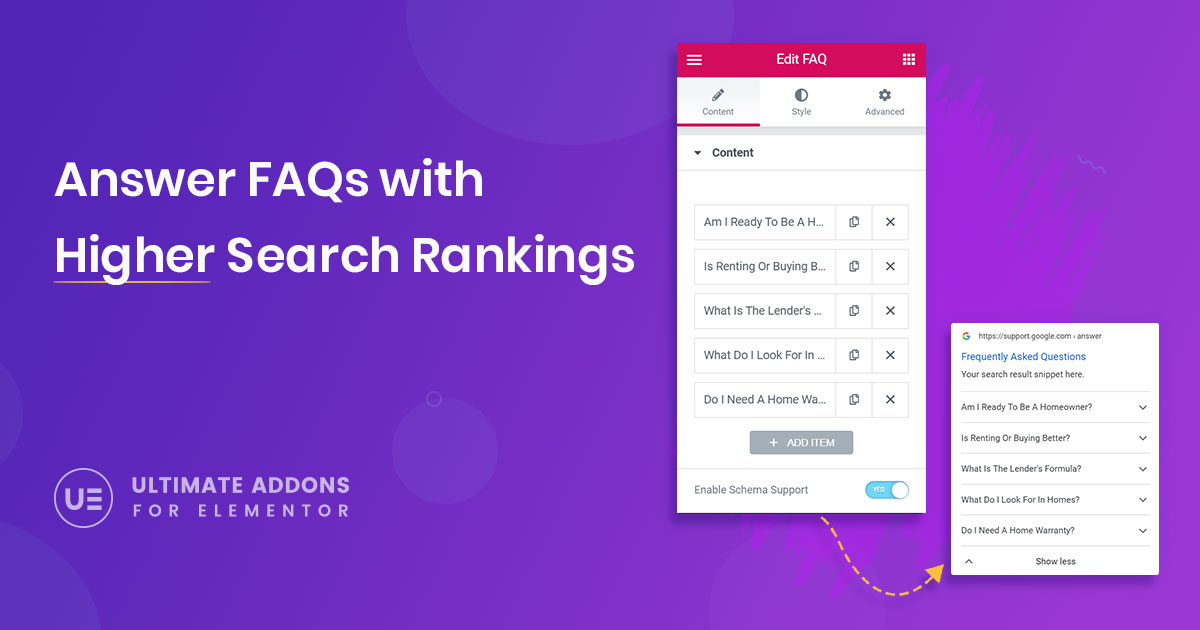 FAQ Widget with Schema Support