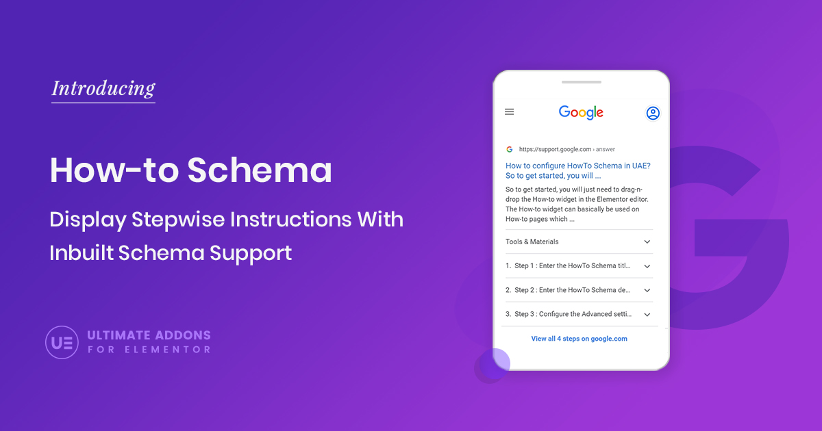 UAE How-to Schema Widget