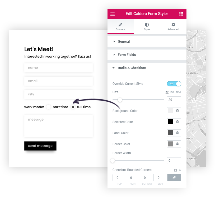 Form Design Control Ultimate Elementor