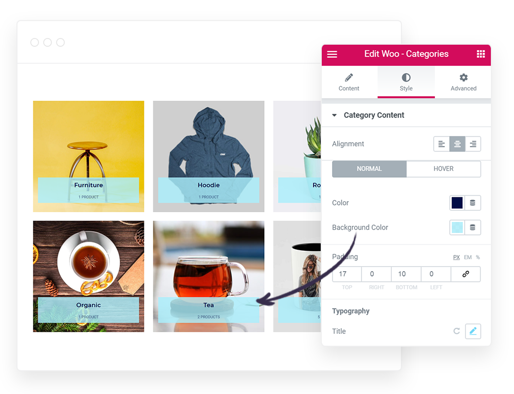 WooCommerce Category Color