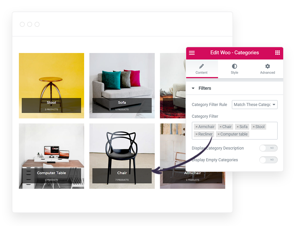 WooCommerce Category Filter Ultimate Elementor