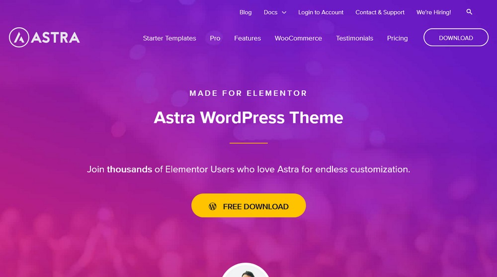 Best Elementor Themes - Astra