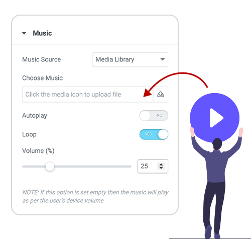 Choose Music From Any Source