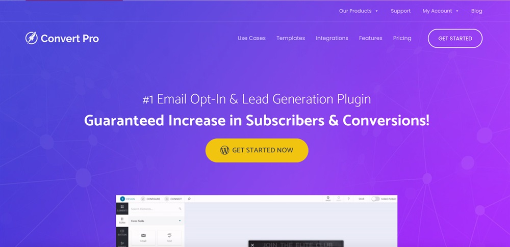 Convert Pro homepage