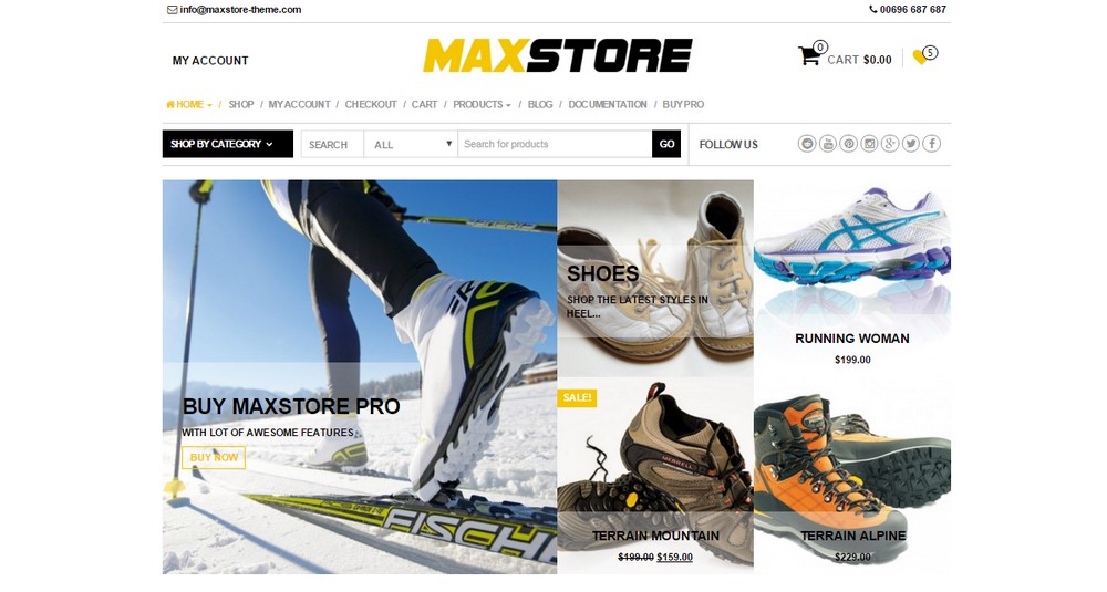 Maxstore WordPress theme