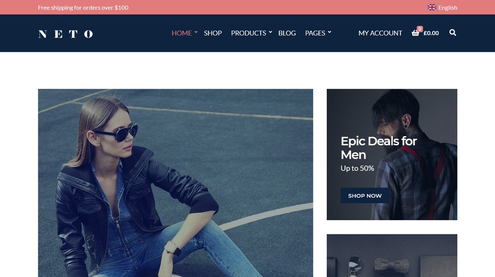 Neto WooCommerce theme
