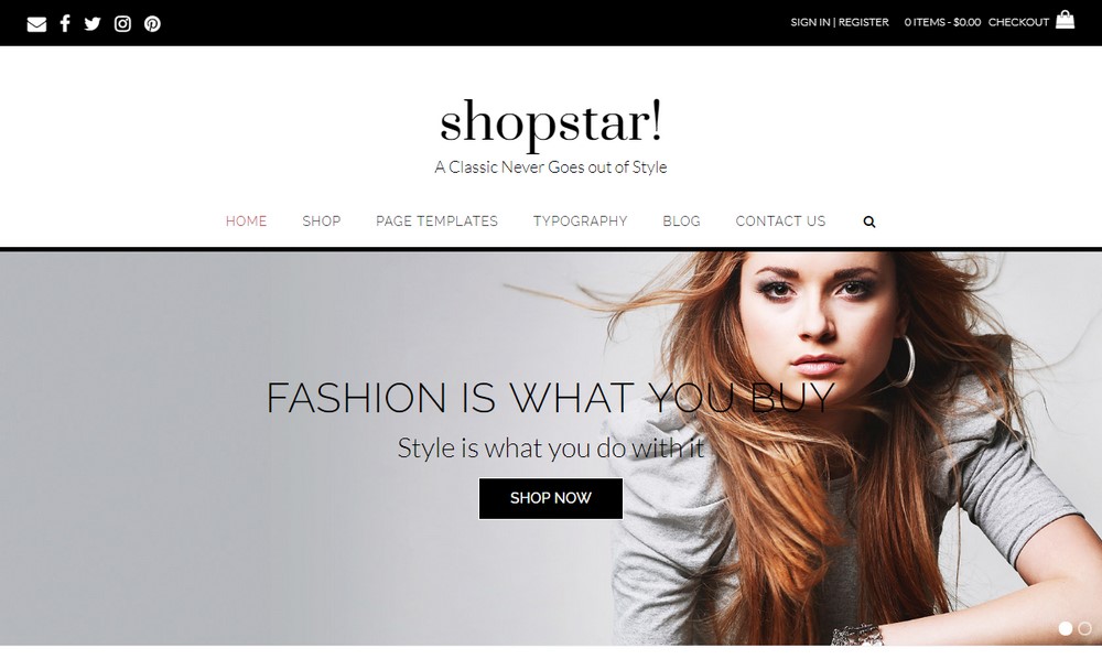 Shopstar WordPress theme