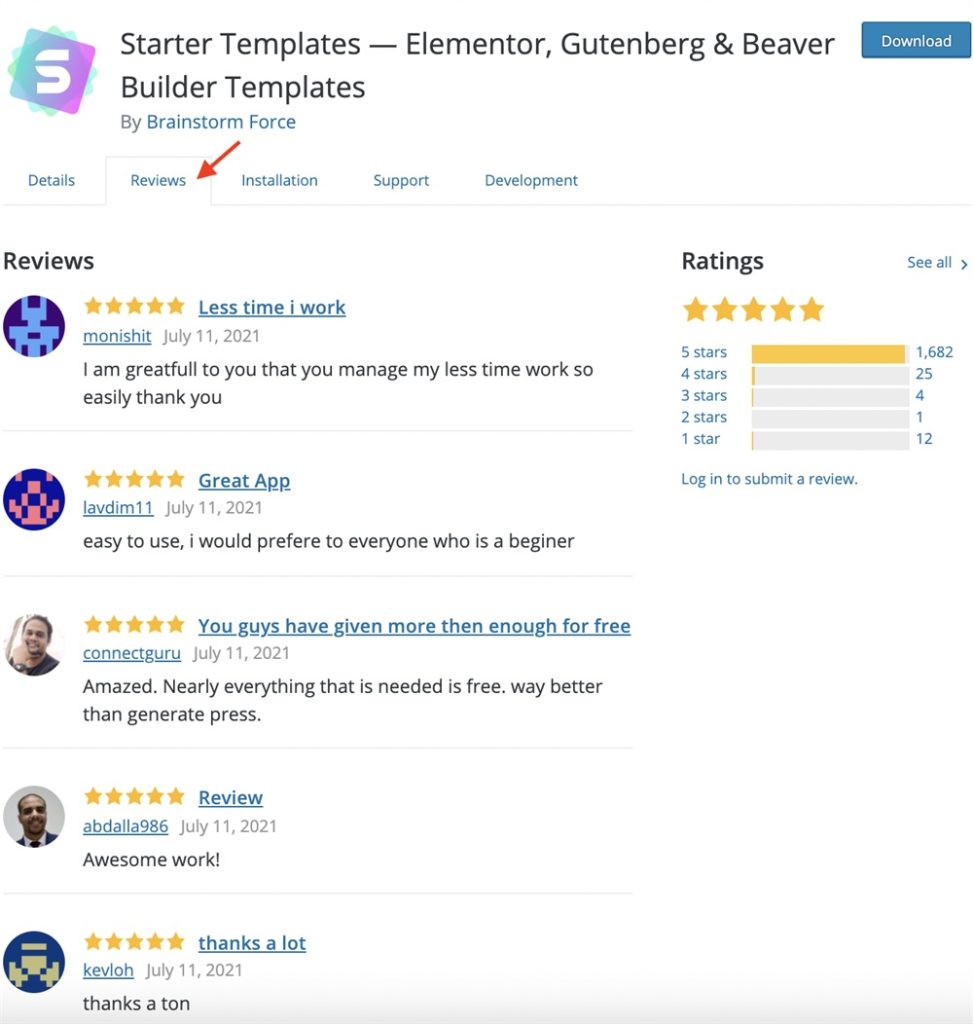 Starter templates reviews
