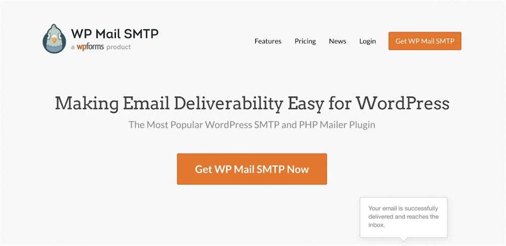 WP Mail SMTP homepage