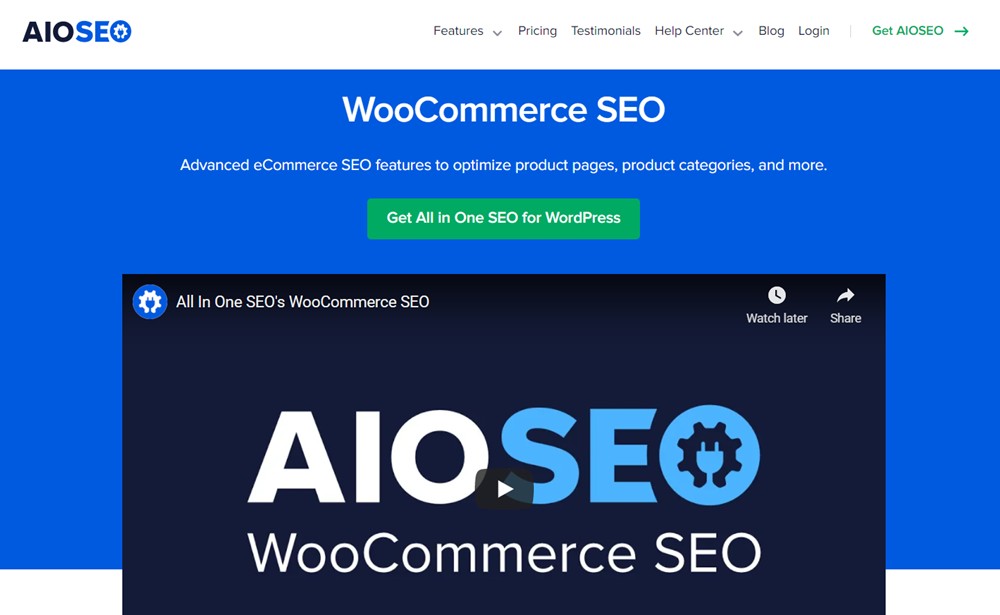 AIOSEO homepage