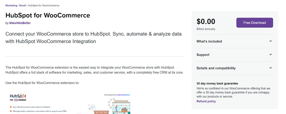 hubspot for woocommerce plugin