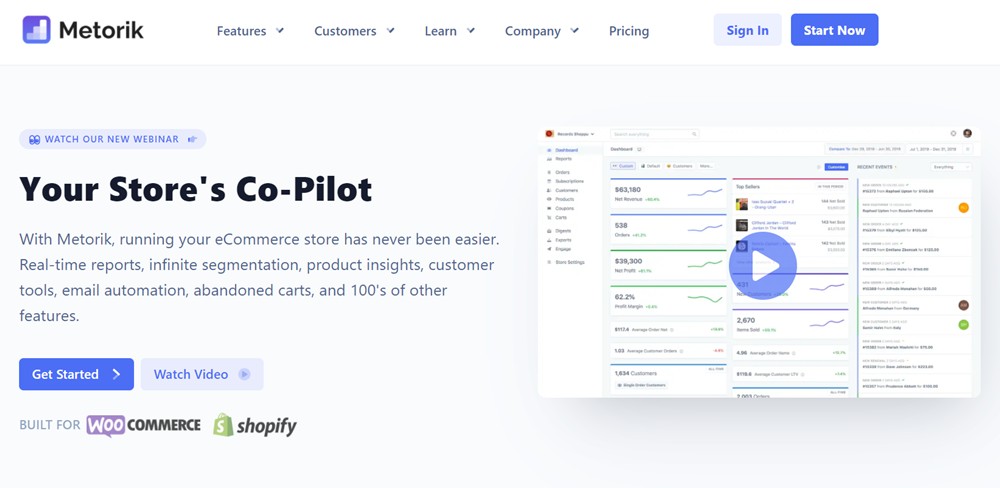 metorik woocommerce extension