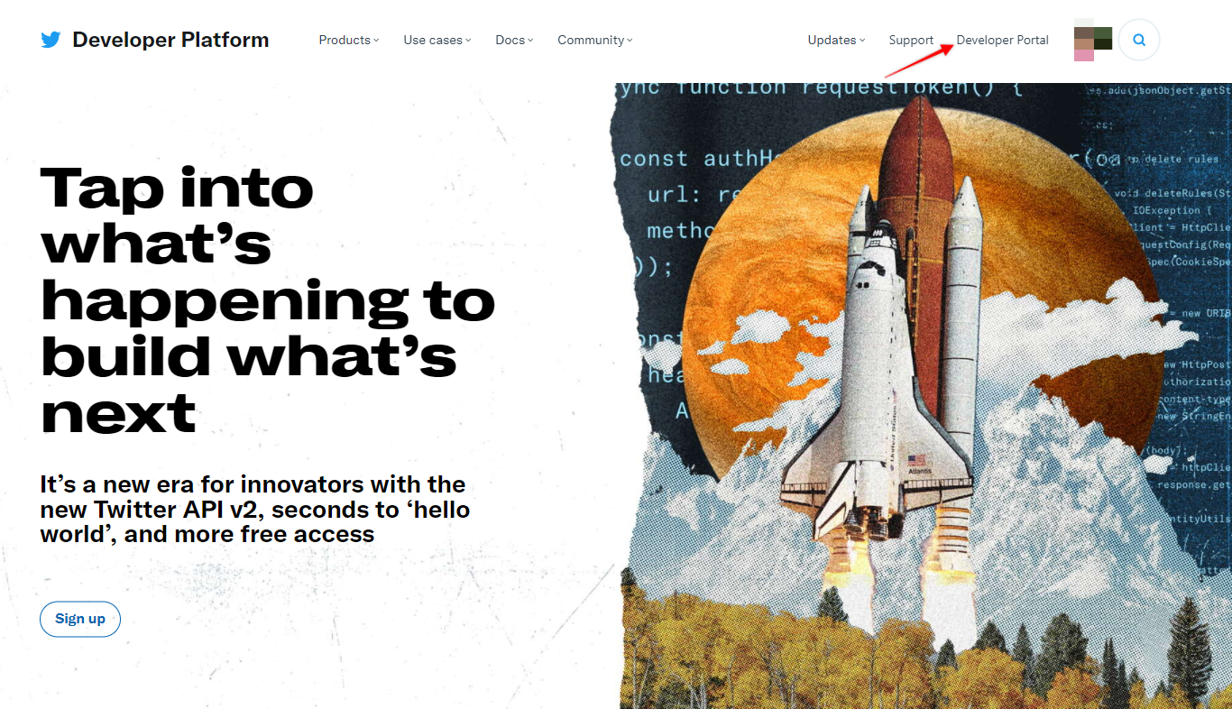 Twitter Developer Portal