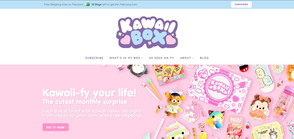 KawaiiBox store example