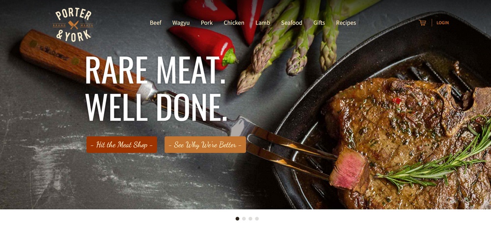 Porter and York WooCommerce store example