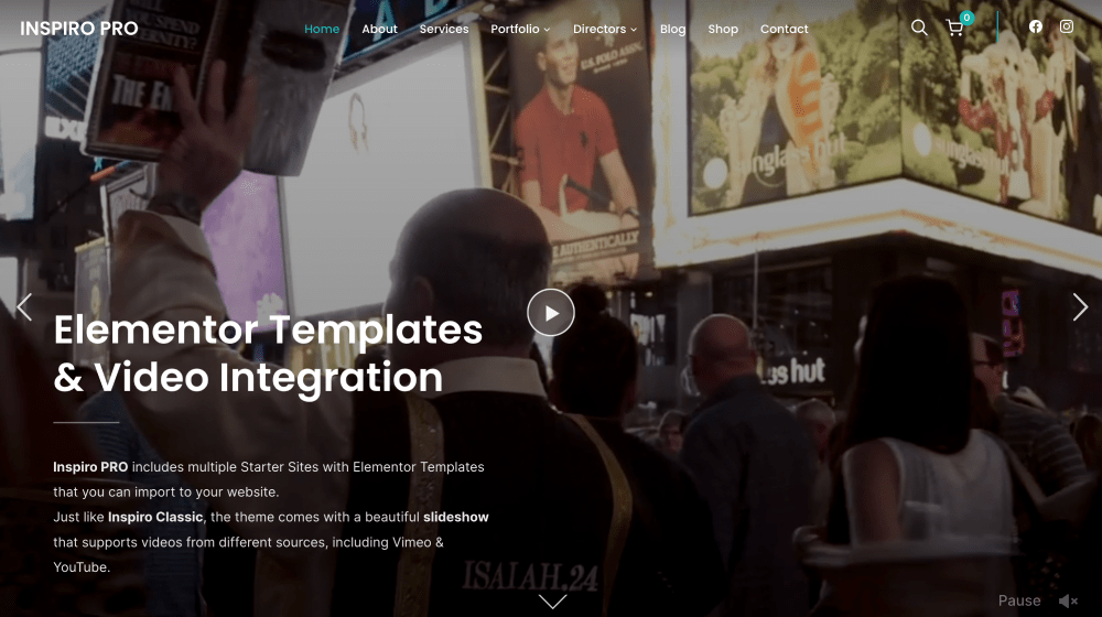 Inspiro pro WordPress theme
