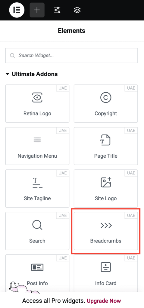 Adding-Breadcrumbs-widgets