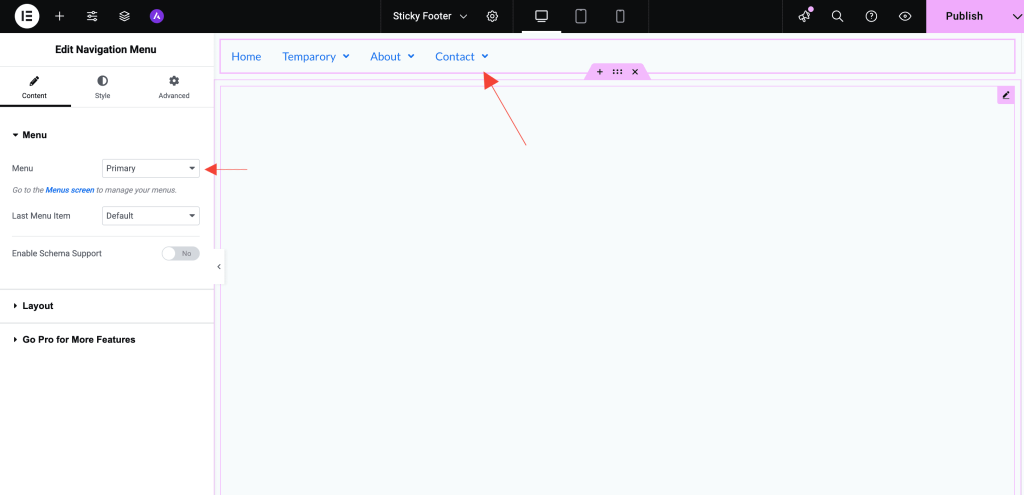 Select-Navigation-Menu